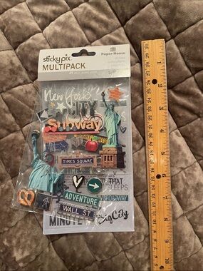 Sticky Pix Multipack New York City Stickers - Blue/Green Accents